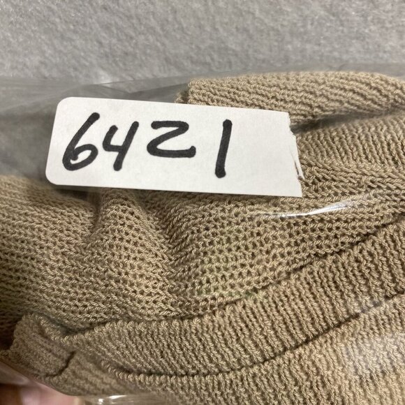 BCBG BEIGE Camille Dolman Slouchy Sweater Knit Top‎ Boatneck Off-Shoulder SZ L - Picture 7 of 7